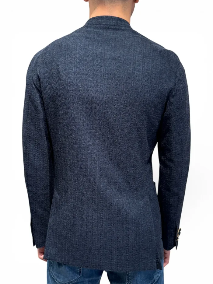 Giacca Lardini Doppiopetto in Misto Cotone Blu Art. CNLKJ6EJ85 PALK66042 850, foto 3 di 3