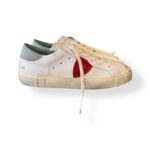 Sneakers Uomo Philippe Model Paris Prsx in Pelle Bianca Spoiler Celeste cod. PRLU VP22