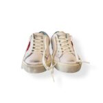 Sneakers Uomo Philippe Model Paris Prsx in Pelle Bianca Spoiler Celeste cod. PRLU VP22 - immagine 3