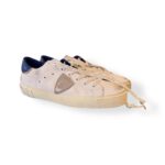 Sneakers Uomo Philippe Model Paris Prsx in Pelle Bianca Spoiler Blu cod. PRLU FG02 - immagine 2