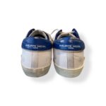 Sneakers Uomo Philippe Model Paris Prsx in Pelle Bianca Spoiler Blu cod. PRLU FG02 - immagine 5