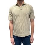 Polo Skipper Senza Bottoni Filippo De Laurentiis Beige Ecru art. PL0MCSK CR14R 040