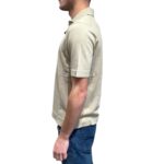 Polo Skipper Senza Bottoni Filippo De Laurentiis Beige Ecru art. PL0MCSK CR14R 040 - immagine 2