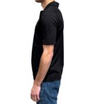 Polo Skipper in Cotone Senza Bottoni Filippo De Laurentiis Nero art. PL0MCSK CR14R 990 - immagine 2