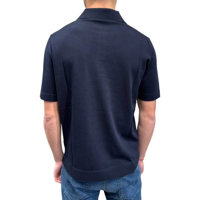 Polo Skipper Senza Bottoni Filippo De Laurentiis Blu Navy art. PL0MCSK CR14R 890, foto 3 di 3