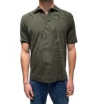 Polo Skipper Senza Bottoni Filippo De Laurentiis Verde Militare art. PL0MCSK CR14R 570