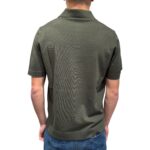 Polo Skipper Senza Bottoni Filippo De Laurentiis Verde Militare art. PL0MCSK CR14R 570 - immagine 3