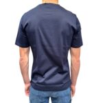 T-shirt Girocollo Ferrante in Cotone Filo di Scozia Blu art 55R33104 Col 008 - immagine 3