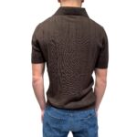 Polo in Cotone a Coste Filippo De Laurentiis Testa di Moro art. PL1MC CR14C 190 - immagine 3