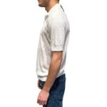 Polo in Cotone a Coste Filippo De Laurentiis Bianco art. PL1MC CR14C 001 - immagine 2