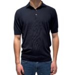 Polo in Cotone Filippo De Laurentiis Blu Navy art. PL1MC CR14R 890