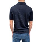 Polo in Cotone Filippo De Laurentiis Blu Navy art. PL1MC CR14R 890 - immagine 3