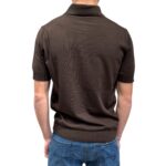 Polo in Cotone Filippo De Laurentiis Marrone Testa di Moro art. PL1MC CR14R 190 - immagine 3