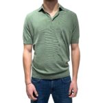 Polo in Cotone Filippo De Laurentiis Verde Salvia art. PL1MC CR14R 520