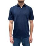 Polo in Lino Filippo De Laurentiis Blu Indaco art PLMCSKIT JERLIN U880