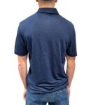 Polo in Lino Filippo De Laurentiis Blu Indaco art PLMCSKIT JERLIN U880 - immagine 3