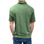 Polo in Lino Filippo De Laurentiis Verde Oliva art PLMCSKIT JERLIN U560 - immagine 3