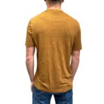 T-shirt in Lino Filippo De Laurentiis Cammello Chiaro art TSMC JERLIN U050 - immagine 3
