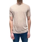 T-shirt in Lino Filippo De Laurentiis Rosa Pastello art TSMC JERLIN U310