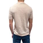 T-shirt in Lino Filippo De Laurentiis Rosa Pastello art TSMC JERLIN U310 - immagine 3