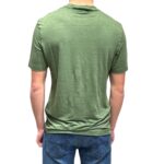 T-shirt in Lino Filippo De Laurentiis Verde Oliva art TSMC JERLIN U560 - immagine 3