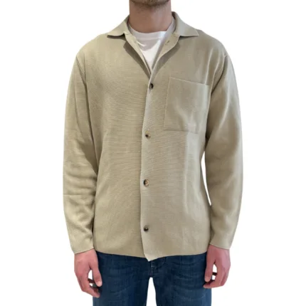 Overshirt in Cotone Chicco di Riso Filippo De Laurentiis Beige Ecru art CA0MLTOV CR12M 040