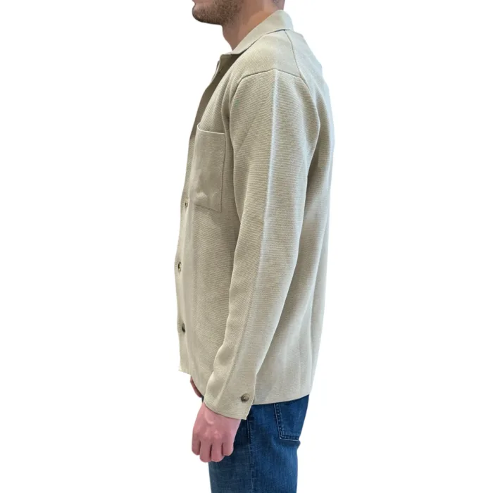 Overshirt in Cotone Chicco di Riso Filippo De Laurentiis Beige Ecru art CA0MLTOV CR12M 040, foto 2 di 3