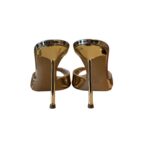 Sabot Mules Ninalilou in Pelle Specchio Platino Tacco 10 cm art. 361008PX - immagine 5