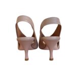 Sandalo Lella Baldi in Pelle Beige Tacco 8 cm art. L156 Nappa Farro - immagine 5
