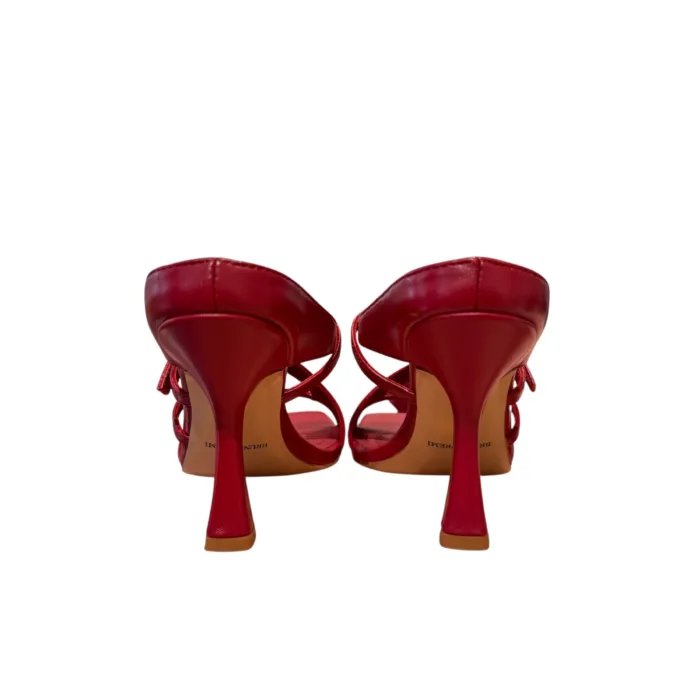 Mules Bruno Premi in Pelle Rossa Rubino, Tacco 9 cm art. BN5304X, foto 5 di 5