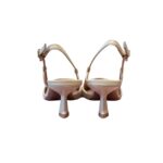 Slingback Roberto Festa in Tessuto Tweed Avorio, Tacco 6 cm art. Palmi - immagine 3