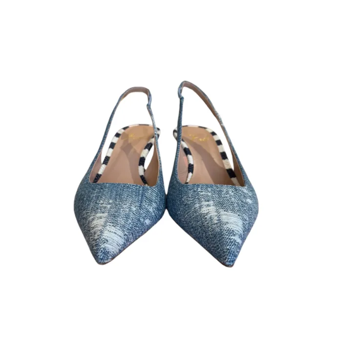 Slingback Roberto Festa in Denim, Tacco 5 cm art. Dalilas, foto 3 di 5