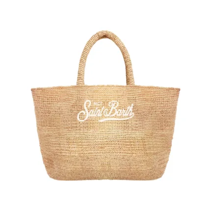Borsa A Mano Piccola Con Tracolla Mc2 Saint Barth in Rafia Beige  art. Raffia Beach Mini 11 Essential EMB