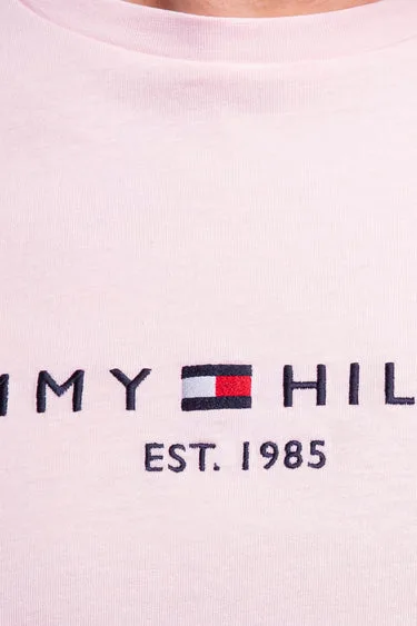 T-shirt Slim fit in jersey Uomo Tommy Hilfiger Rosa con Logo Ricamato art. MW0MW11797 TPB, foto 3 di 3