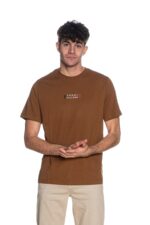 T-shirt Uomo Tommy Hilfiger Regular fit Beige Khaki in Cotone con Logo Frontale cod MW0MW41453 GWP
