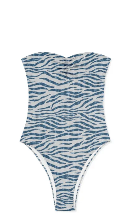 Costume Intero Mc2 Saint Barth Zebrato Lurex art. Soleil P Lurex Zebra Color 36