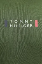 T-shirt Uomo Tommy Hilfiger Regular fit Verde Militare in Cotone con Logo Frontale cod MW0MW41453 L01 - immagine 5