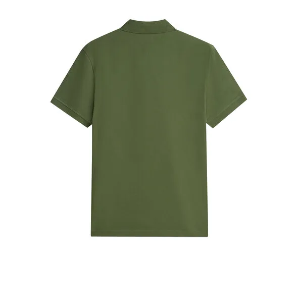Polo 1985 regular fit in piqué Uomo Tommy Hilfiger Verde Militare art. MW0MW17770 L01, foto 2 di 2
