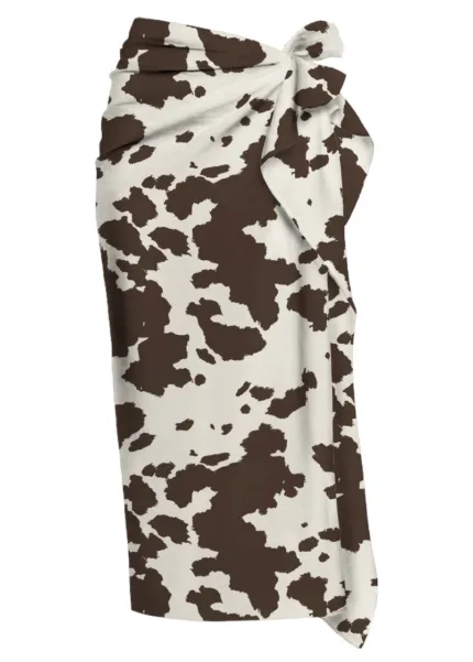 Pareo Mc2 Saint Barth Stampa Muccata art. Thaiti Silk Voile Cow West 1018