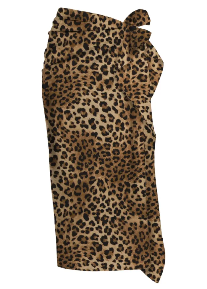 Pareo Mc2 Saint Barth Stampa Leopardata art. Thaiti Silk Voile Sand Leopard 19, foto 1 di 1