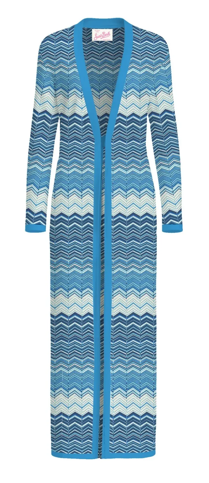 Cardigan CopriCostume Mc2 Saint Barth Azzurro art. Tonia Sea Wave Lurex 32L, foto 1 di 1