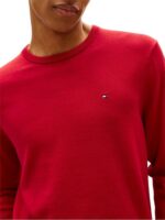 Maglioncino Girocollo in Cotone Uomo Tommy Hilfiger Rosso art. MW0MW39999 XLD - immagine 2