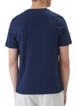 T-shirt regular fit in cotone Uomo Tommy Hilfiger Blu Notte con Bandierina ricamata art. MW0MW39995 DCC - immagine 2
