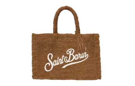 Borsa a Mano Piccola con Tracolla Mc2 Saint Barth art. Vanity Mini Raffia Fringes 19 Emb