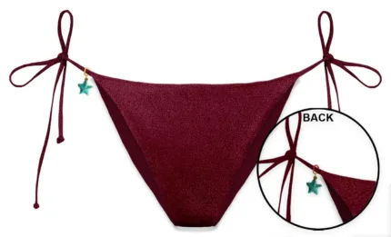 Slip Mutanda Mc2 Saint Barth Bordeaux art. Virgo Shiny Charms 45