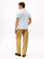 Polo 1985 regular fit in piqué Uomo Tommy Hilfiger Celeste art. MW0MW17770 C10 - immagine 2