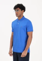 Polo Regular Fit in Maglina Cotone Uomo Tommy Hilfiger Blu Elettrico art. MW0MW39994 C7F