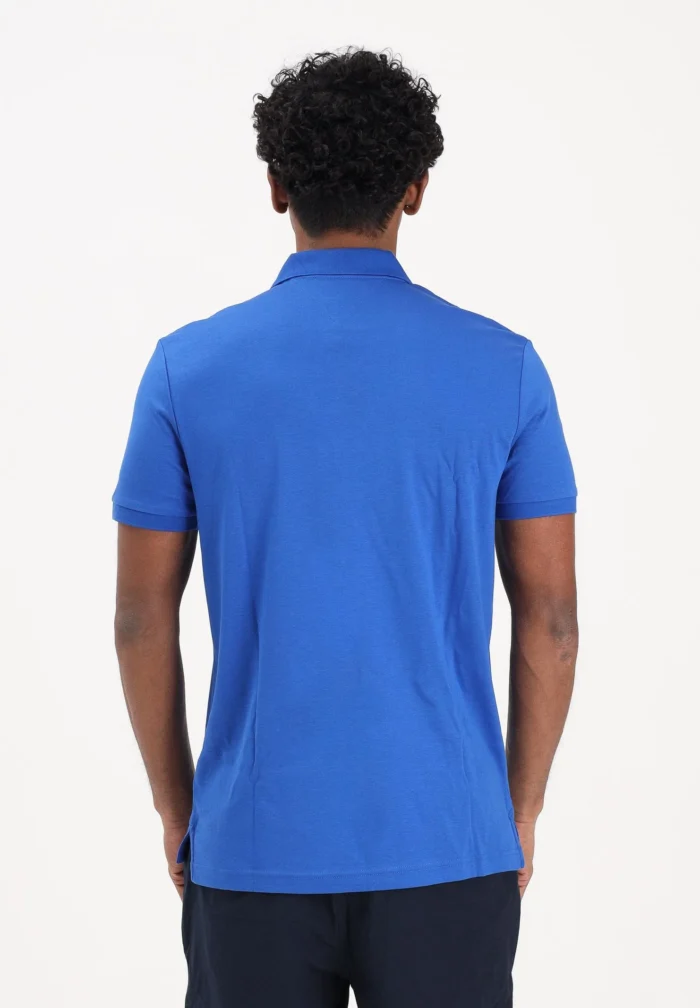 Polo Regular Fit in Maglina Cotone Uomo Tommy Hilfiger Blu Elettrico art. MW0MW39994 C7F, foto 3 di 3
