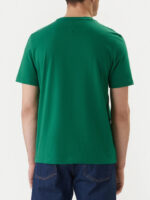 T-shirt regular fit in cotone Uomo Tommy Hilfiger Verde con Bandierina ricamata art. MW0MW39995 L4F - immagine 2