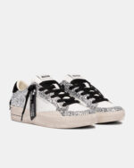 Sneaker Donna Crime London SK8 Deluxe in Pelle Bianca e Glitter Argento art. 25117II8.25 - immagine 2